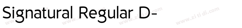 Signatural Regular D字体转换